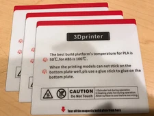 3D Printer Hot Bed Magnetic Steel Plate 170x150mm 3pc