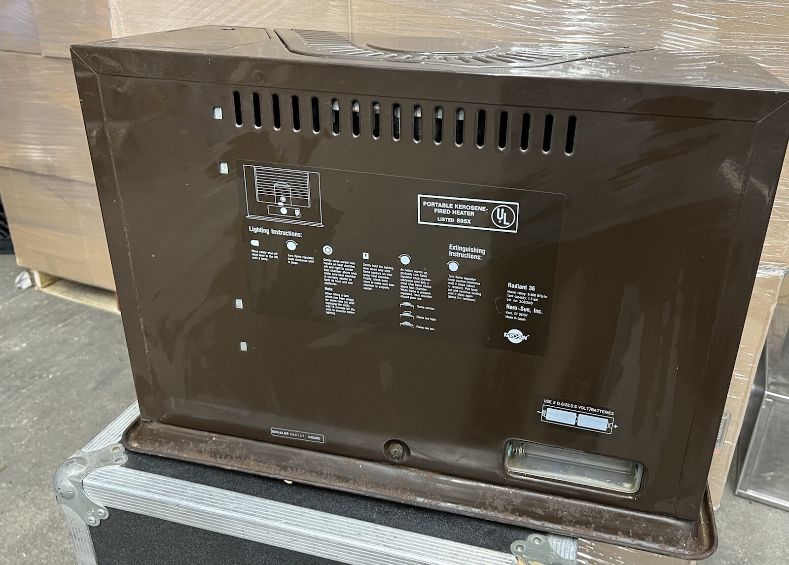 Kero-Sun Radiant 36 Kerosene Heater 9600 BTU/ Hr. MADE IN JAPAN Vintage |  eBay