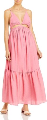 Jonathan Simkhai 285118 Women's Calliope Cutout Dress, Guava, Pink, Size Large - Picture 3 of 6