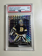 2021 O-Pee-Chee Platinum Sweet Selections Mosaic Jeremy Swayman #SS-2 Rookie RC