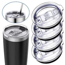 4Pcs 20oz Slim Cup Replacement Lids Splash Spill Proof Tumbler For Yeti Rambler