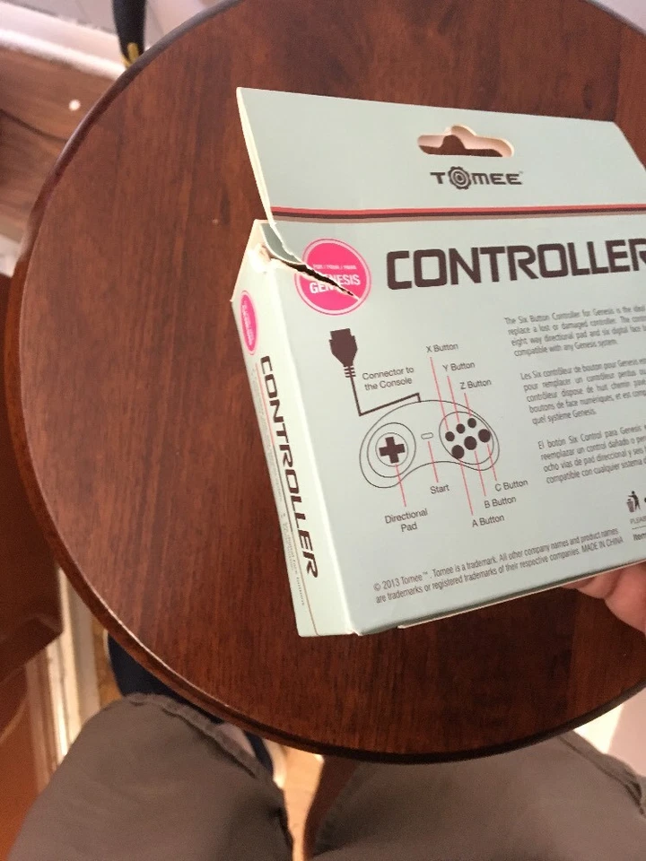 Sega Genesis Controller  (BRAND NEW) (NIB) 6 Button Control Pad Tomee - Image 2 of 4