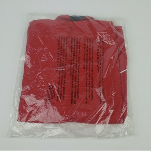 Asics Unisex Child Jacket Junior Sz Youth Large Red Zip Up Side Pocket Collared - Picture 3 of 6