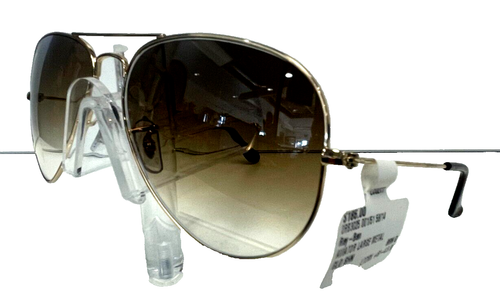 RayBan Aviator Polished Gold/Light Brown Gradient Sunglass RB3025 62/14/140