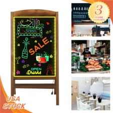 LED Drawing Chalk Board, Dryerase Neon Sign with Stand for Restaurant Bar Menu