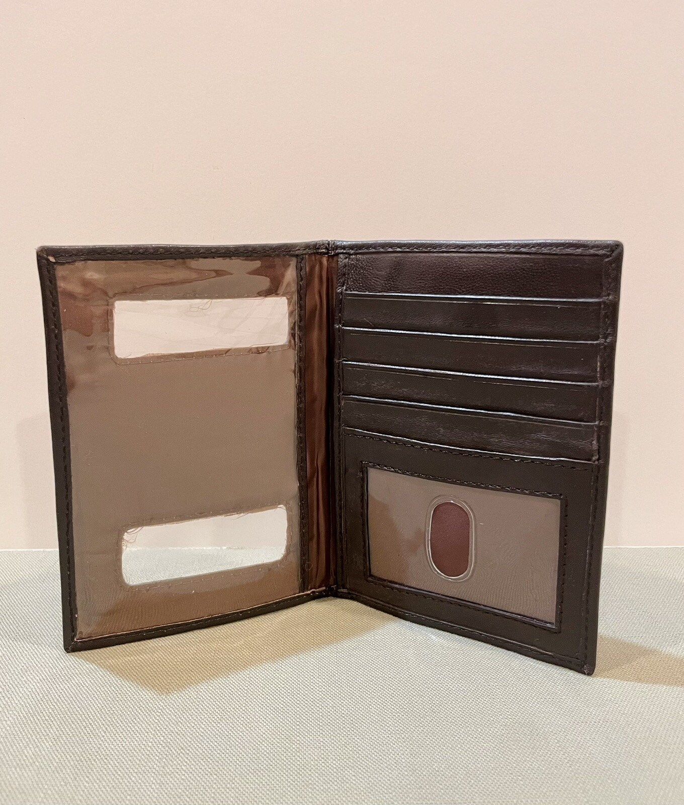 Wilson's Genuine Leather Passport Holder Travel Wallet for Men & Women - Brown-image