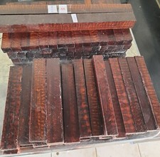 10 pcs 1" x 1" x 6" Snakewood Blanks