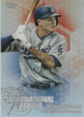 2018 Topps Chrome Update An International Affair #IA-MM Manny Machado Dodgers