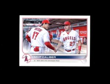 2022 Topps Update MVP CALIBER SHOHEI OHTANI + MIKE TROUT - LA ANGELS STARS