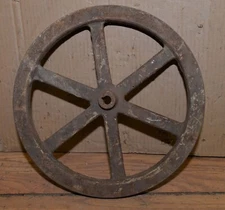 Hit & Miss engine V belt pulley 14" diameter collectible industrial vintage tool