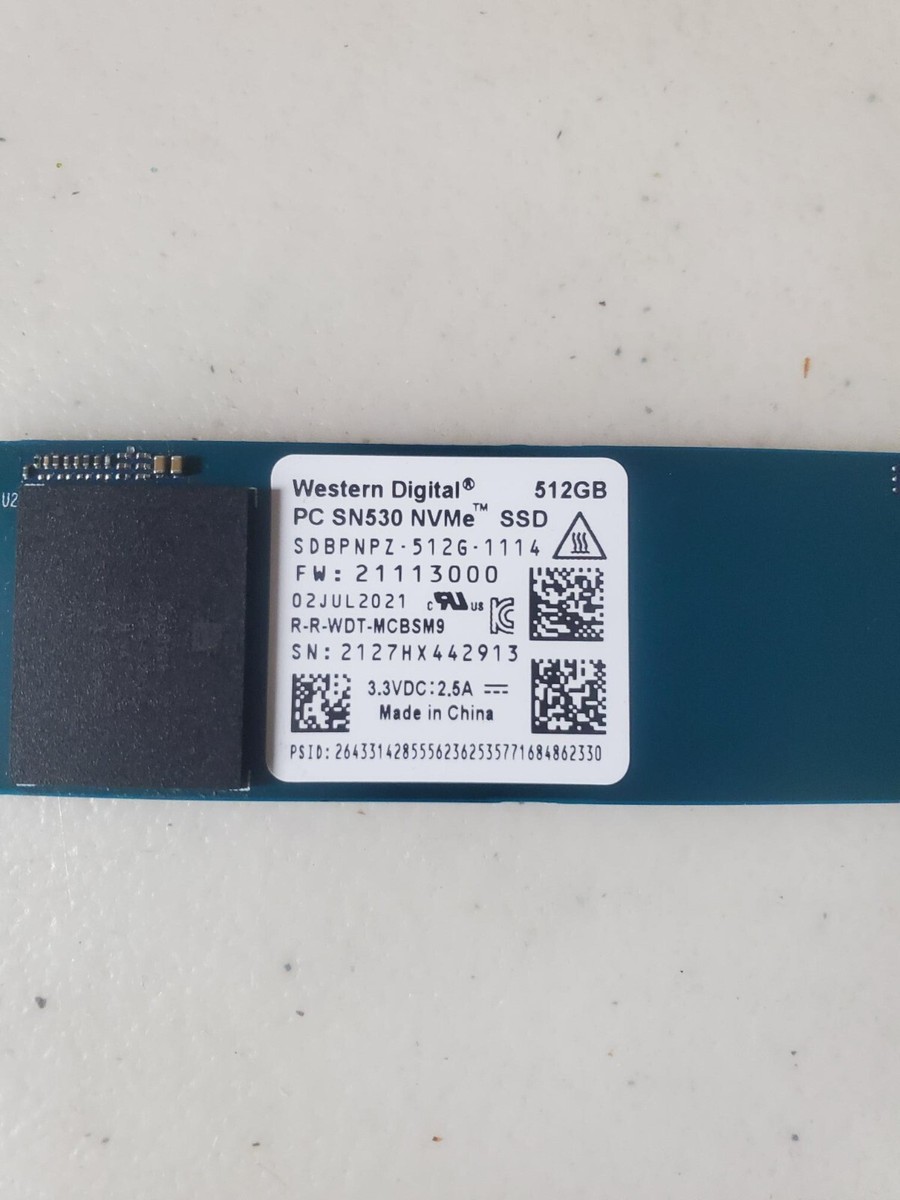 SDBPNPZ-512G-1114 Western Digital 512GB Pc Sn530 Nvme M Key SSD | eBay