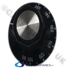 FRYER CONTROL KNOB 6MM SHAFT 90-200 EGO DIAL 90-200 ELECTRIC TEMP THERMOSTAT