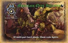 Shield Wolf Miniatures Mountain Orc Infantry 28mm Fantasy Orcs