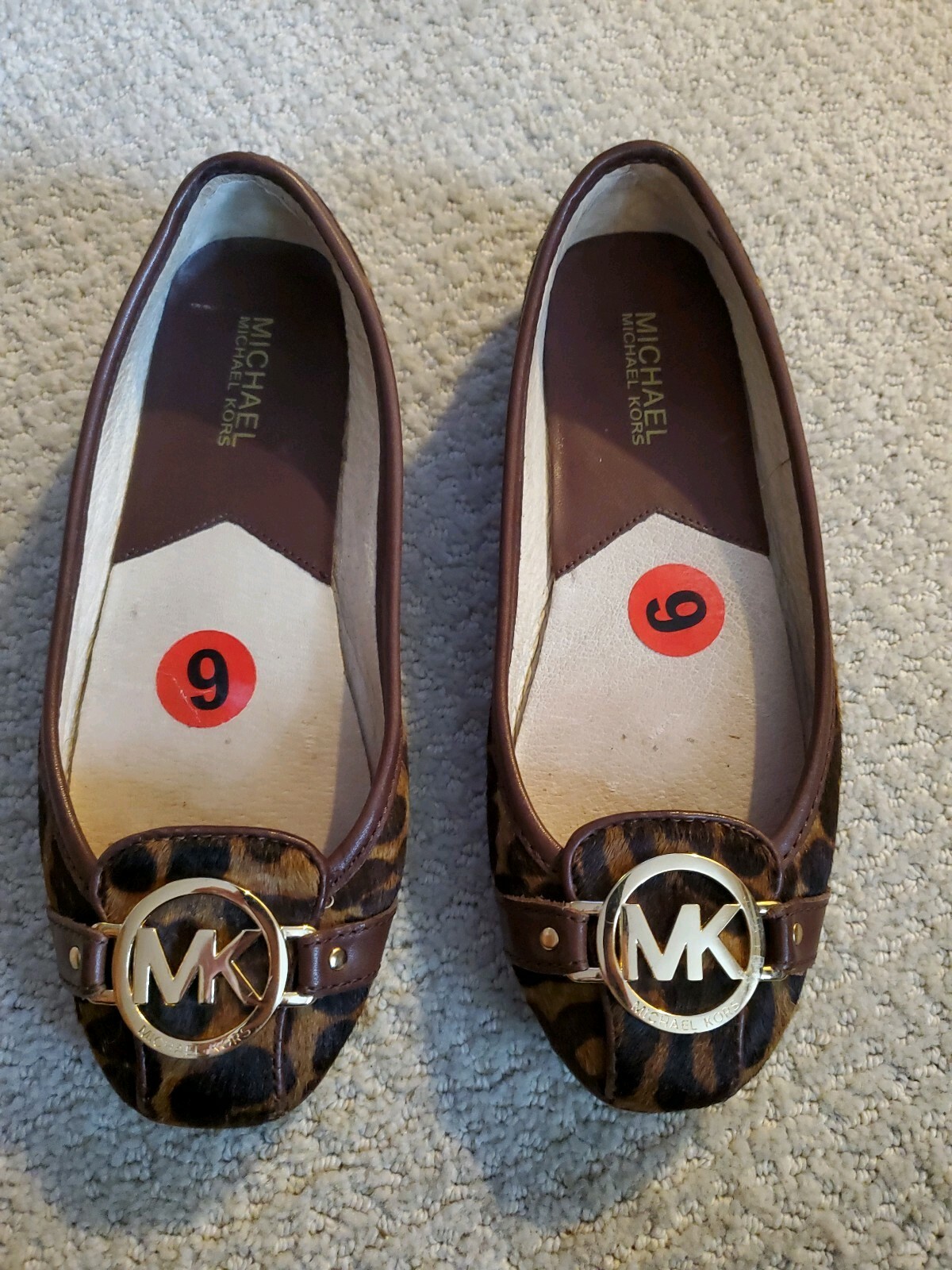 michael kors leopard flats