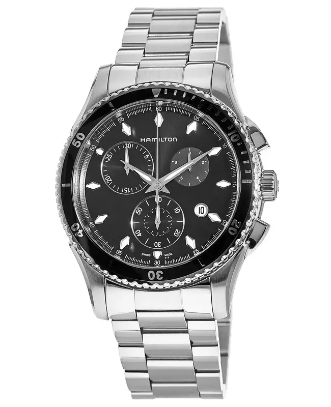 New Hamilton Jazzmaster Seaview Chrono Quartz Men s Watch H37512131