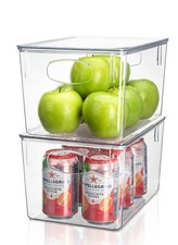 Sorbus Clear Plastic Storage Bins with Lid- Organizer Box Containers for Kitchen
