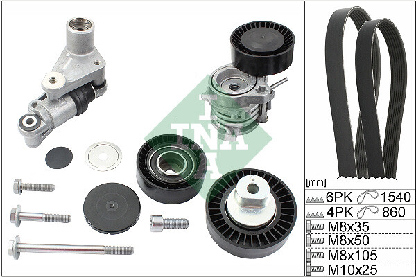 Ina 529 0053 10 V-Rippenriemen Satz FüR Bmw-image