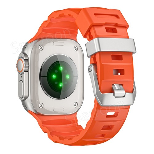 Durable Trail Loop Rugged Silicone Strap for Apple Watch Ultra 2 Band 45/46/49mm - Zdjęcie 48 z 73
