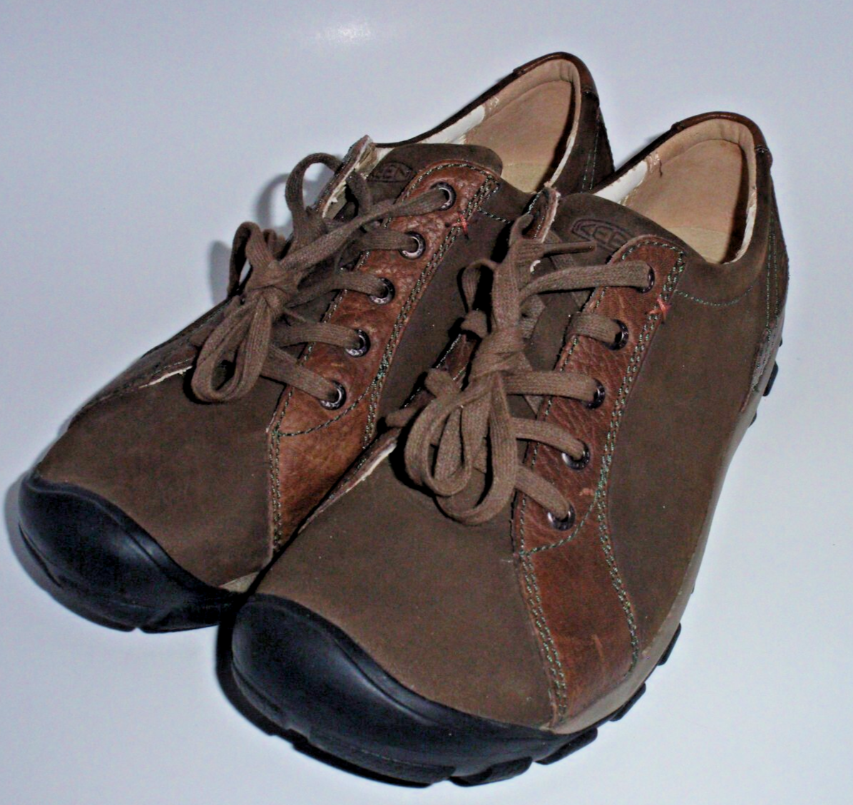 Keen Donna Tg 10 US Sisters Pizzo 1009316 Pelle Marrone Nabuk DA LEGGERE DESCRIZIONE