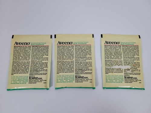 Paquete de tratamiento de baño de avena coloidal natural Aveeno 1992 utilería de película de colección - Imagen 5 de 9
