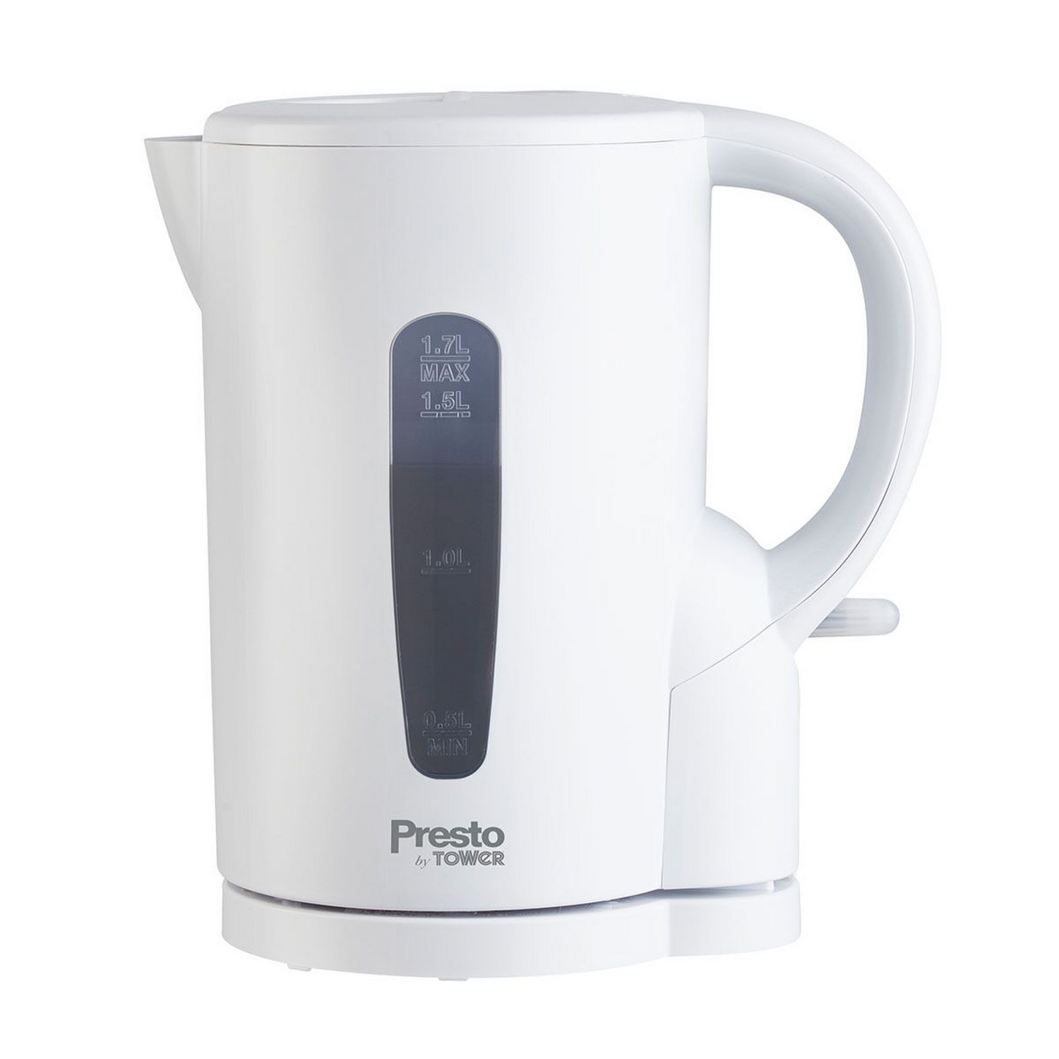 Tower Presto 2200W 1.7 Litre White Cool Touch Handle Fast Boil Electric Kettle