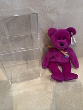 Ty Beanie Babies Millennium Bear Plush Toy - Purple