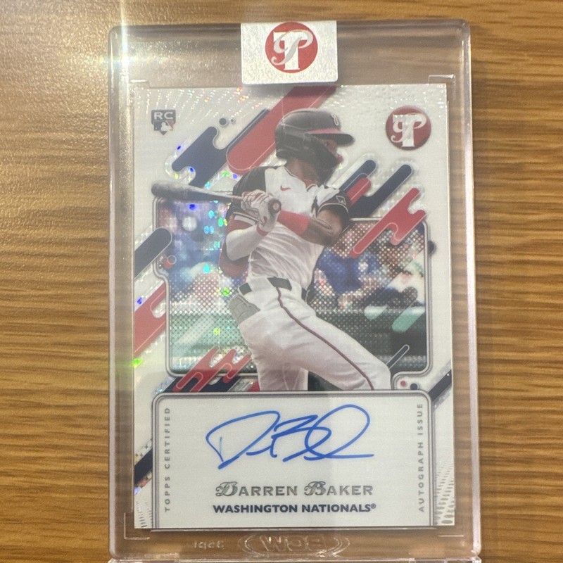 Topps 2025 Pristine Darren Baker RC Auto Pristine Autographs PA-DB Nationals