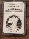 2012 W Proof American Silver Eagle Dollar NGC PF70 Ultra Cameo