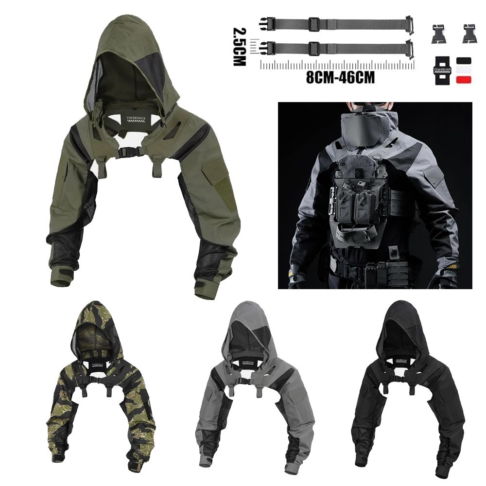 Tactical Combat Uniform Long Sleeve Hoodie Jacket Waterproof Coat