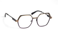 J.F. REY JF3094 0878 MATTE ANTIQUE BRONZE ON BLACK AUTHENTIC EYEGLASSES 51-19