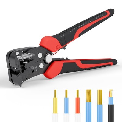Adjusting Wire Stripper, 3 in 1 Automatic Wire Stripper/Cutter/Crimping Tool ...