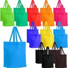 Reusable Grocery Bags Totes Bulk Non Woven Fabric Shopping Gift Handle Mix Color