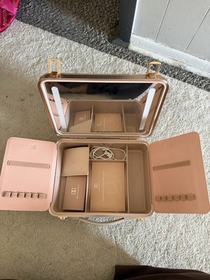 Beauitfect Box Cosmetic Case In Rose Gold with Lighter and Mirror REGULARLY $300