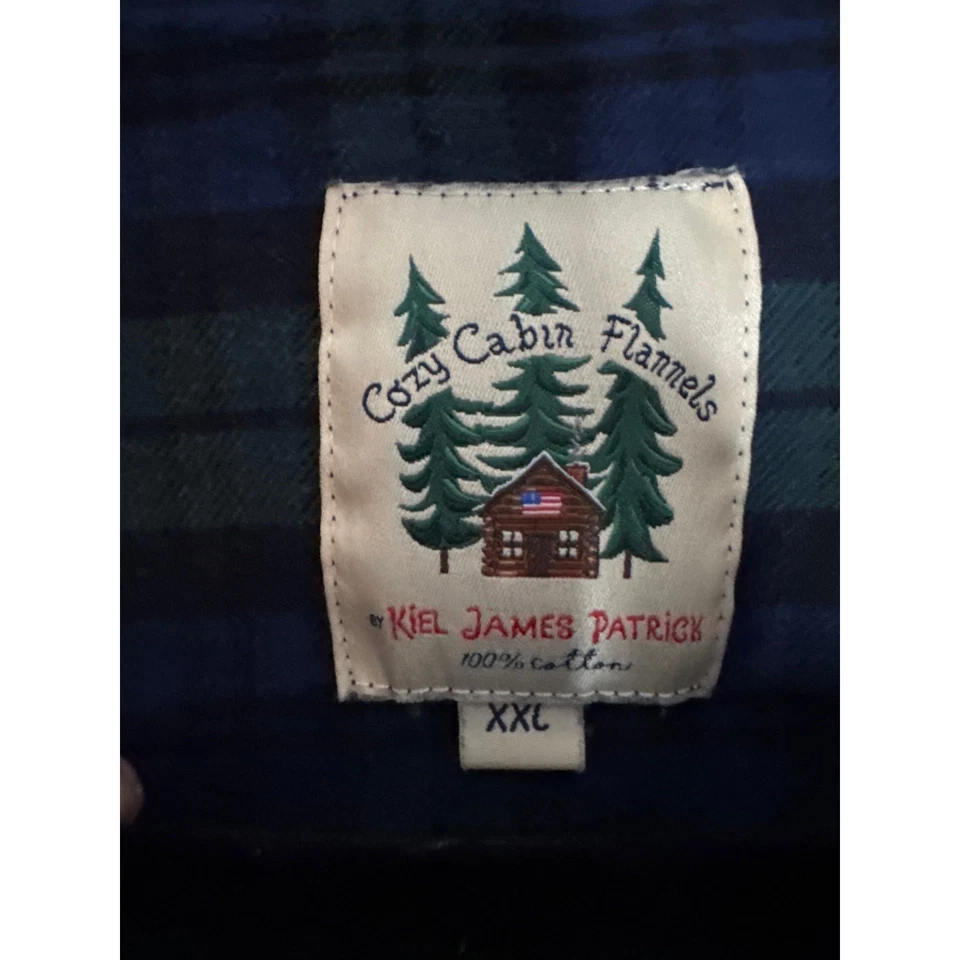 Kiel James Patrick 舒适小屋法兰绒槲寄生法兰绒连衣裙 XXL — 第 3/4 张图片