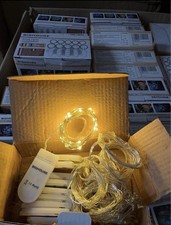 50 Pack 20 LEDs Battery Operated Mini LED Wire Fairy/Cork Lights warm White 2m