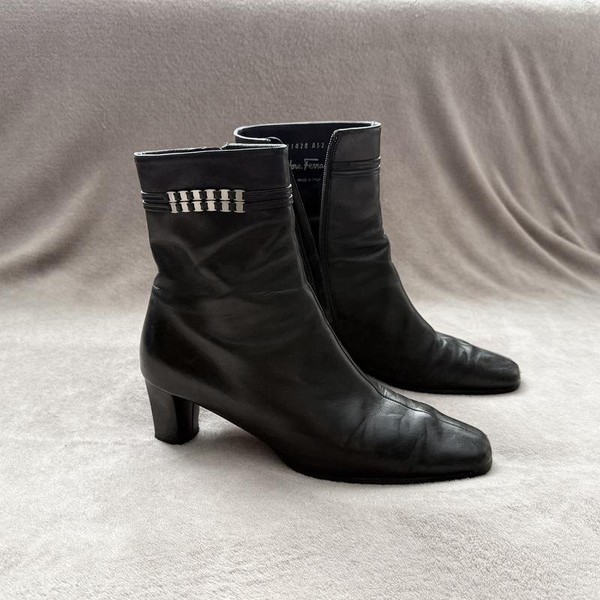 Women Salvatore Ferragamo Ankle Boots Black
