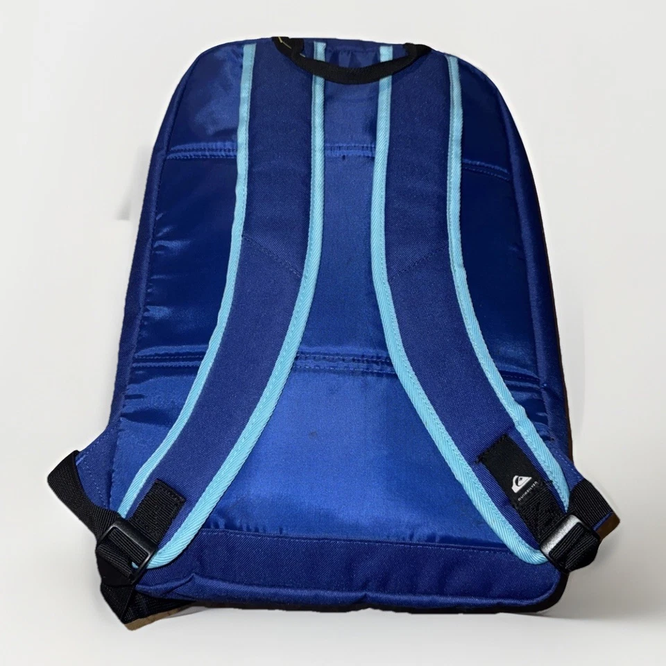 QUICKSILVER Schoolie Backpack Bag Front Cooler Pocket Salveque Burst Royal Blue. - Image 3 of 4