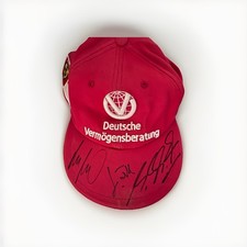 2000 Ferrari Hat Signed By Michael Schumacher, Ross Brawn & Jean Todt