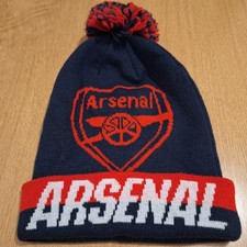Image of Arsenal A.F.C. Oversized Logo Pompom Beanie