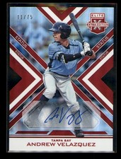 2016 Elite Extra Edition Andrew Velazquez #117 Autos Status Die Cut Red 11/75
