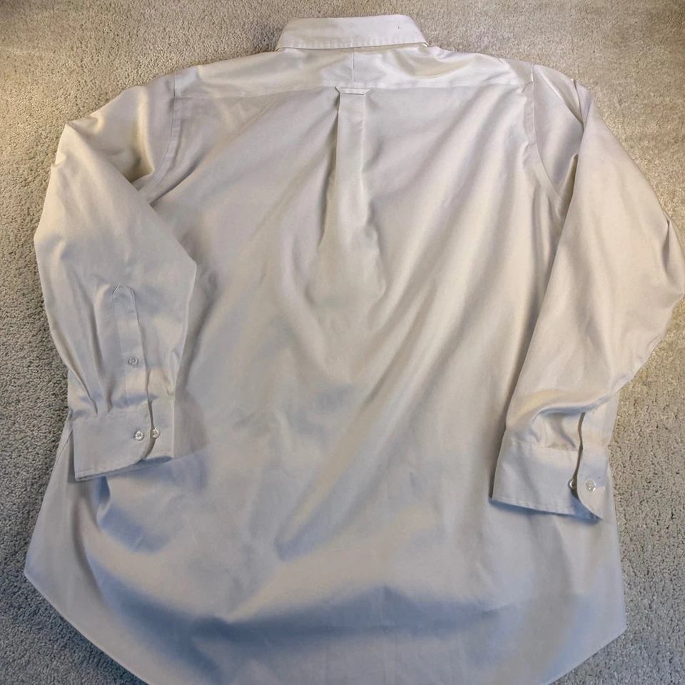 Camisa de Vestir Eagle Shirtmakers Años 80 Dos Capas Algodón Pinpoint - Talla 18 36/37 Foto 2 de 4