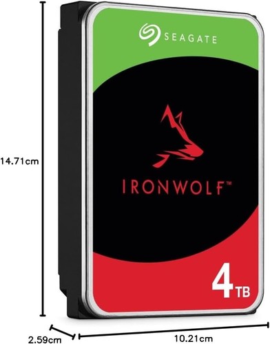 X2 Seagate IronWolf 4TB, 5400 RPM, 3.5" - ST4000VN006 NAS Internal Hard Drive - 第 2/10 張圖片