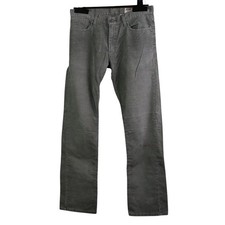 Levi's 514 Corduroy Pants Mens 34X34 Green Slim Straight Leg White Tab Classic