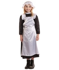 Girls Victorian Poor Girl Maid Costume Book Week World Book Day Fancy Dress
