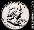 1957 Silver Franklin Half Dollar - Choice Gem Proof  Lustrous  #G9199