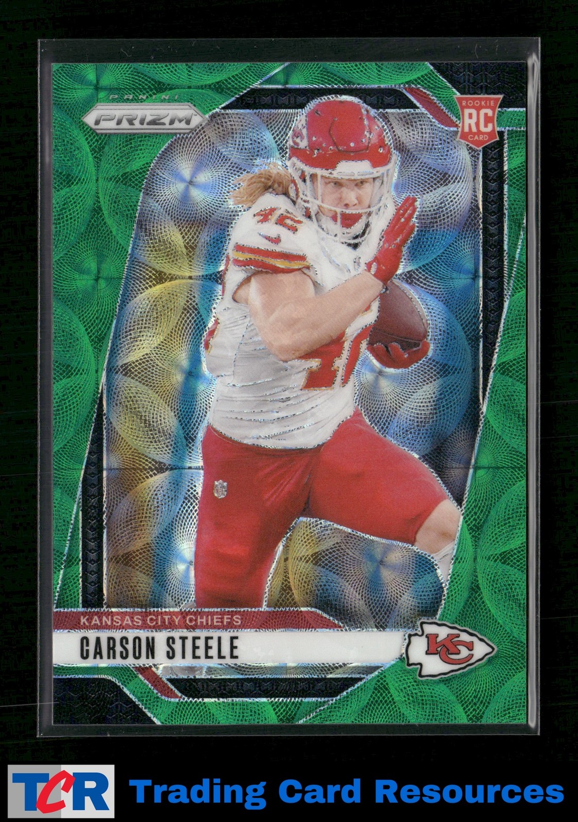 2024 Panini Prizm #377 Carson Steele Green Scope #/75
