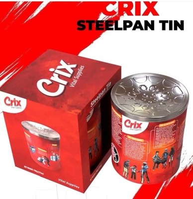 Trinidad Crix Crackers - Beautiful Steel Pan Collectable Tin- Ships Worldwide
