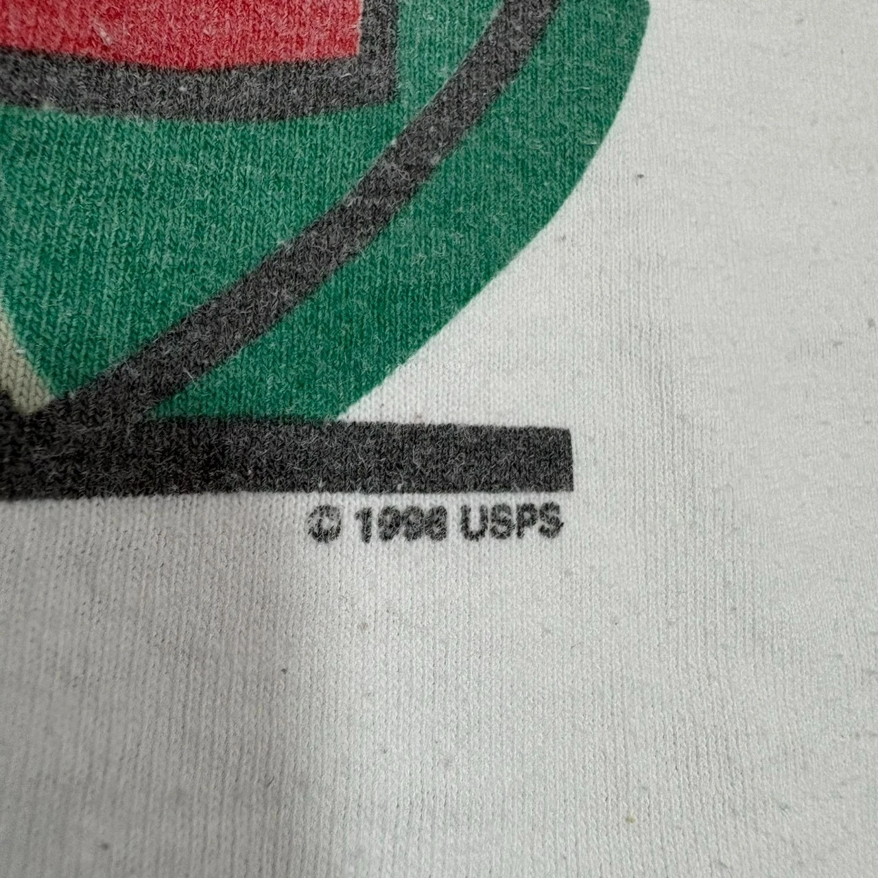 Vintage 1996 USPS Christmas Stamp T-Shirt XL Tultex Santa Family Tree 32c - product detail image 11