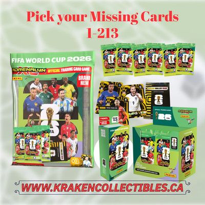 Panini Adrenalyn XL FIFA World Cup 2026 (Pick your Missing Card #1-213)