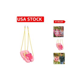 2-in-1 Snug 'n Secure Pink Swing for Infants  Toddlers, Ages 9 - 4